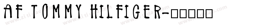 AF TOMMY HILFIGER字体转换